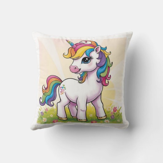 Coussin de licorne de bébé (Verso)