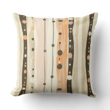 Coussin de ligne Polka minimaliste moderne - 20x20