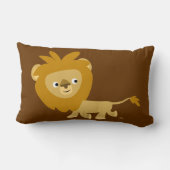Coussin de Lion de Marche Cartoon (Verso)