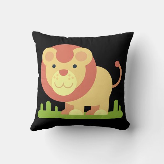 coussin de lion jungle (Verso)