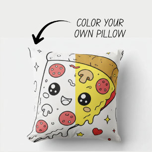 Coussin de livre de coloriage mignon Kawaii