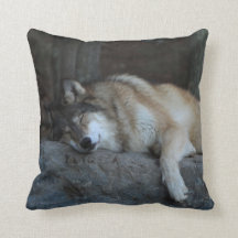 Coussin de loge de loup de sommeil