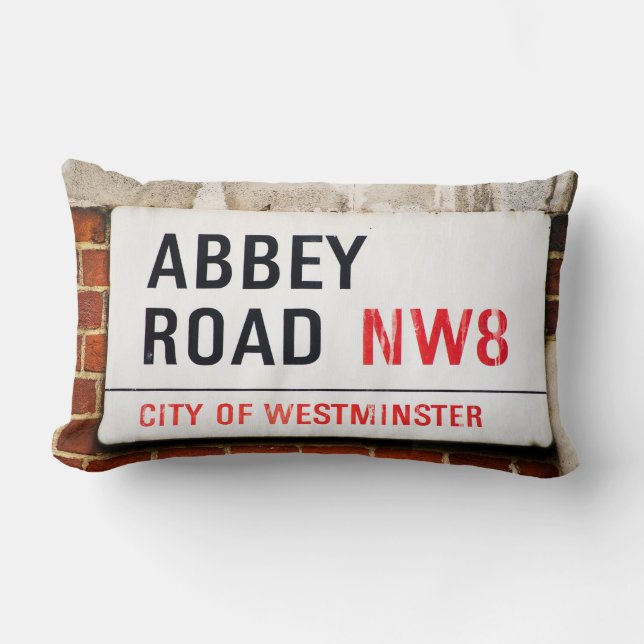 Coussin de Londres de studios de route d'abbaye (Recto)