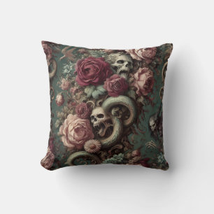 Coussin De l'os et de la vigne – Victorien gothique
