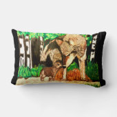 Coussin de LOUP ET de CUB de MÈRE (Verso)