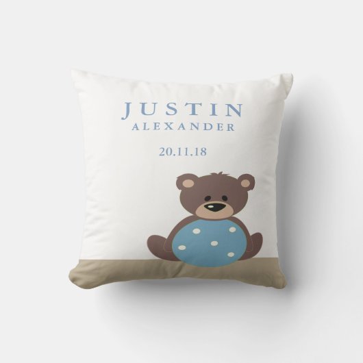 Coussin de l'Ours en peluche (Recto)