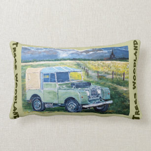 Coussin de Lumbar de région boisée d'arbres