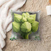 Coussin de macro-art botanique de fleur de gourde  (Couverture)