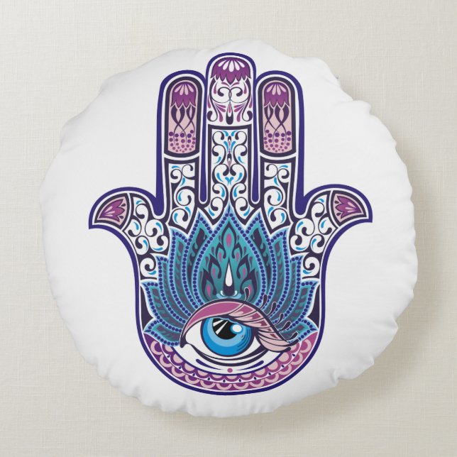 Coussin de main de Hamsa Fatima (Dos)