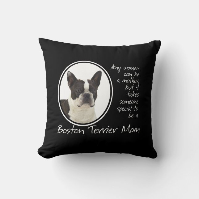 Coussin de maman de Boston Terrier (Recto)