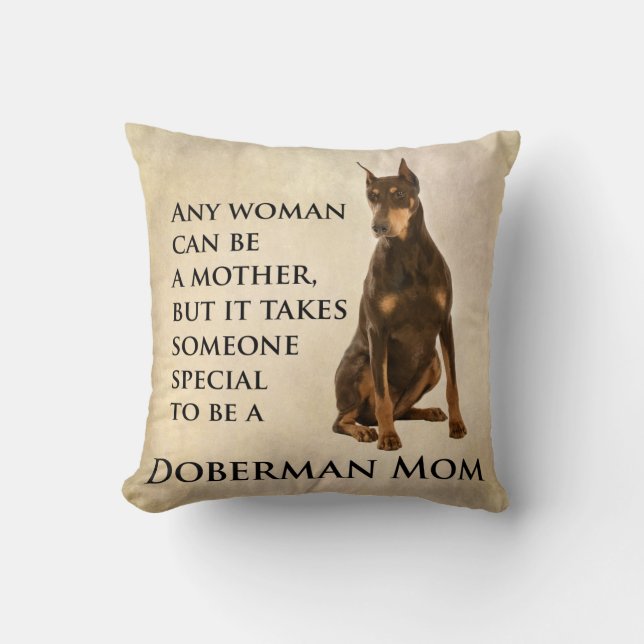 Coussin de maman de dobermann (Recto)