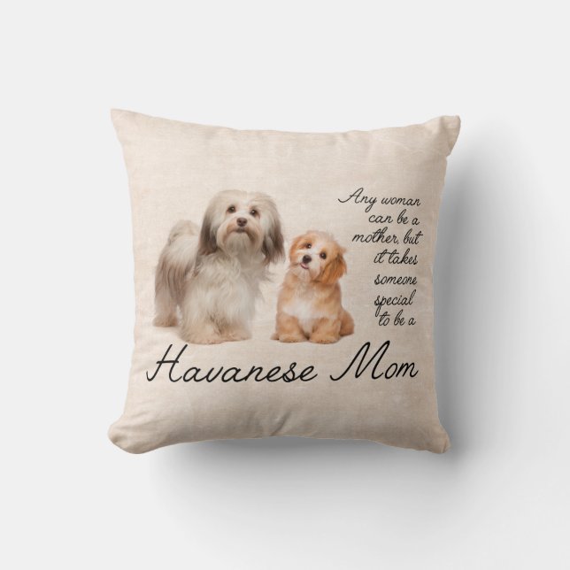 Coussin de maman de Havanese (Recto)
