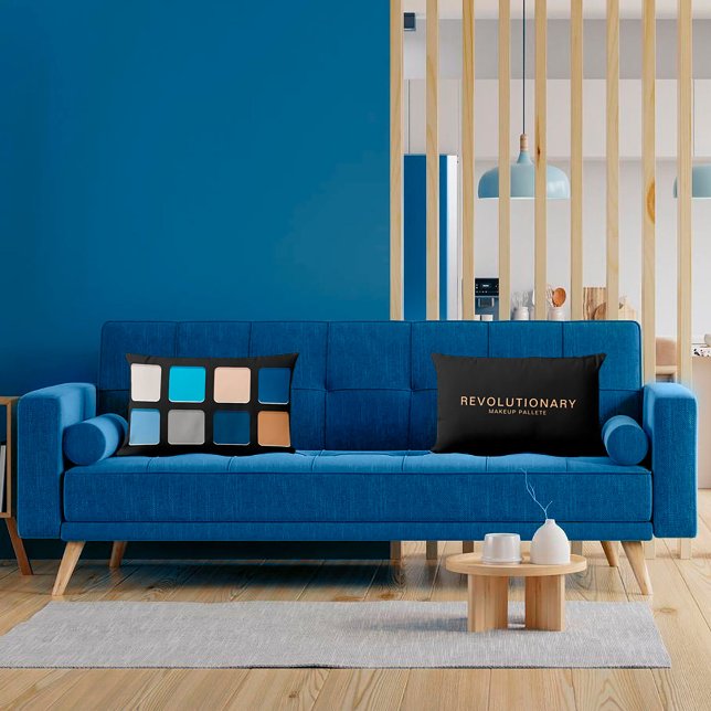 Coussin de maquillage de plage bleu-fille (Créateur téléchargé)