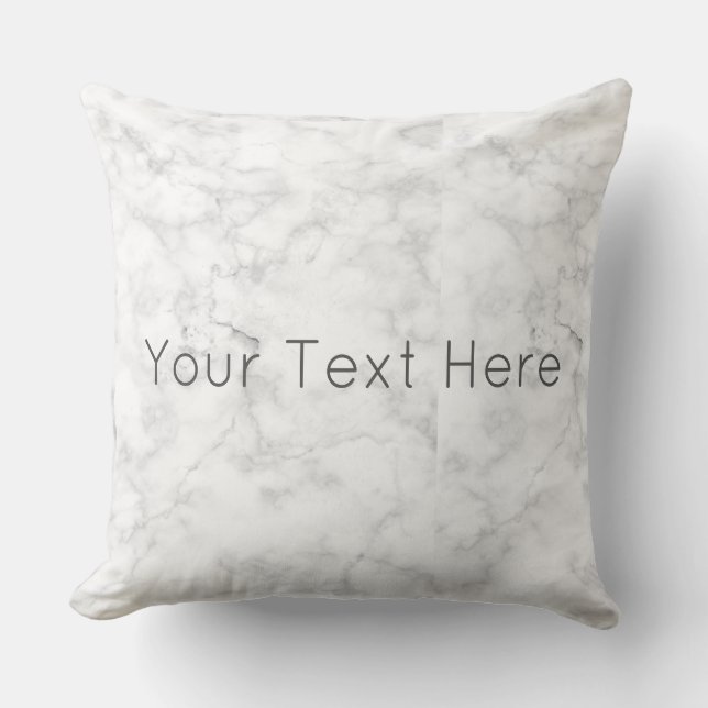 Coussin de marbre blanc fait sur commande de jet (Recto)