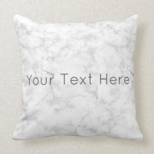 Coussin de marbre blanc fait sur commande de jet