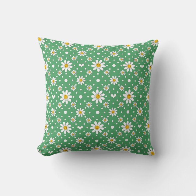 Coussin de marguerite verte (Recto)
