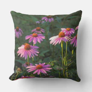 Coussin de marguerites roses