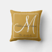 Coussin de Mariage de conservation du monogramme B (Verso)