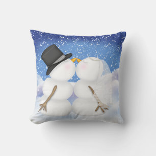 Coussin de mariage d'hiver