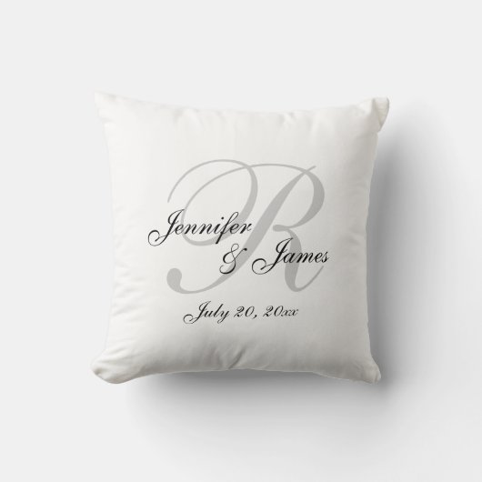 Coussin de Mariage Monogramme (Recto)
