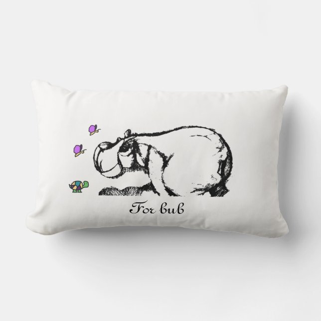 Coussin de maternité hippo (Recto)