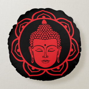 Coussin de méditation de la tête de bouddha