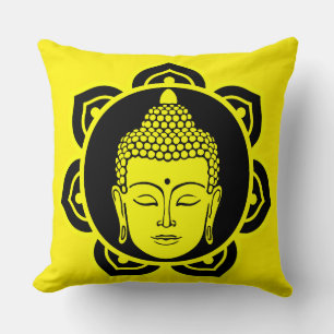 Coussin de méditation de la tête de bouddha