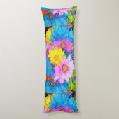 Coussin de mélange de fleur marron (Dos (Vertical))