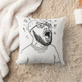 Coussin de mème iconique Wojak recto-verso (Couverture)