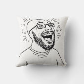 Coussin de mème iconique Wojak recto-verso (Verso)