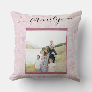 Coussin de mémoire personnalisé, Photo de famille 