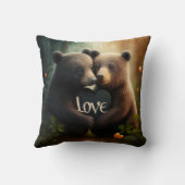 Coussin De mignons animaux sauvages en couronne (Verso)