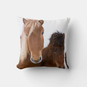 Coussin De mignons chevaux islandais ensemble