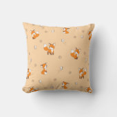 Coussin De mignons petits renards sur la crème (Recto)