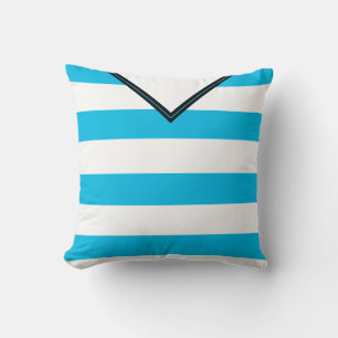Coussin de Modèle Jersey Blue Stripes
