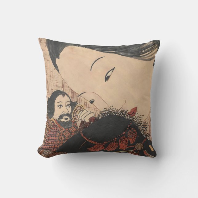 Coussin de MoJo d'Américain de fantôme de geisha (Recto)
