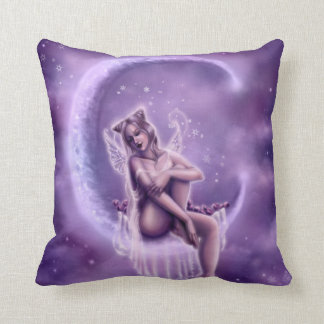 Coussin de MoJo d'Américain de lune de prune