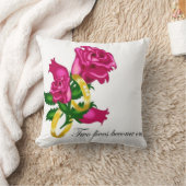 Coussin de MoJo d'Américain de roses et (Couverture)