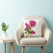 Coussin de MoJo d'Américain de roses et (Chaise)