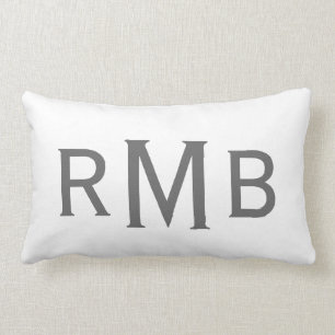 Coussin de monogramme