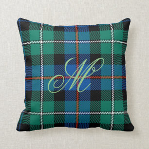 Coussin de monogramme de Mackenzie Tartan