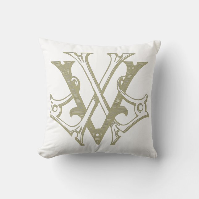 Coussin de monogramme de VL-LV (Recto)