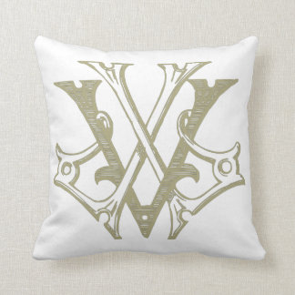 Coussin de monogramme de VL-LV