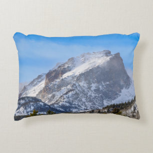 Coussin de montagne enneigé