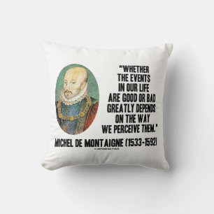 Coussin De Montaigne Événements Vie Bonne Ou Mauvaise Les 