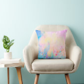 Coussin de motif d'abrégé sur aquarelle (Chaise)
