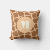 Coussin de Motif de Giraffe personnalisée (Recto)
