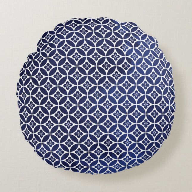 Coussin de Motif japonais réversible (Devant)
