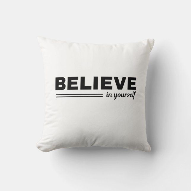 Coussin de motivation Croire en soi (Recto)