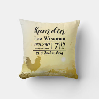 Coussin de naissance personnalisé Sunny Morning Fa